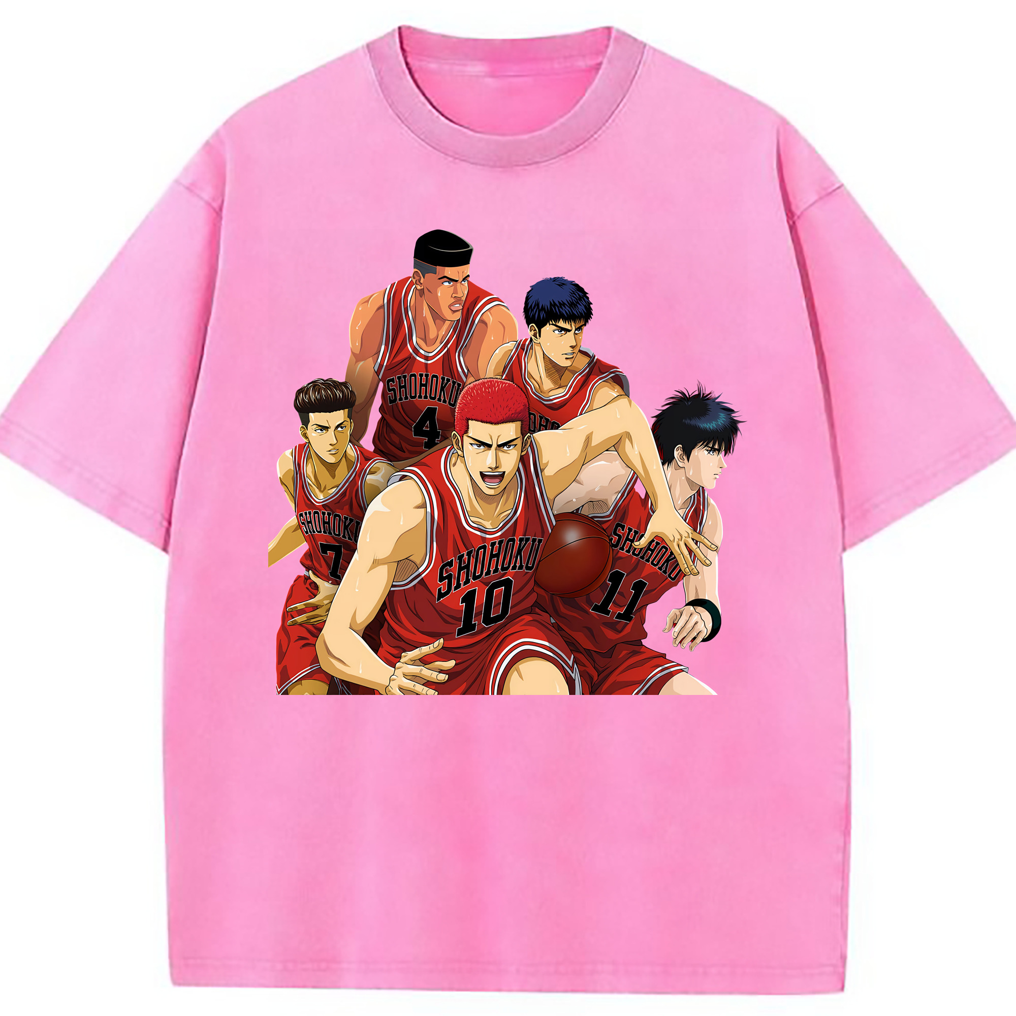 （画像用） SLAM DUNK／スラムダンク 綿100% ヴィンテージ風 半袖Tシャツ（フロントプリント）